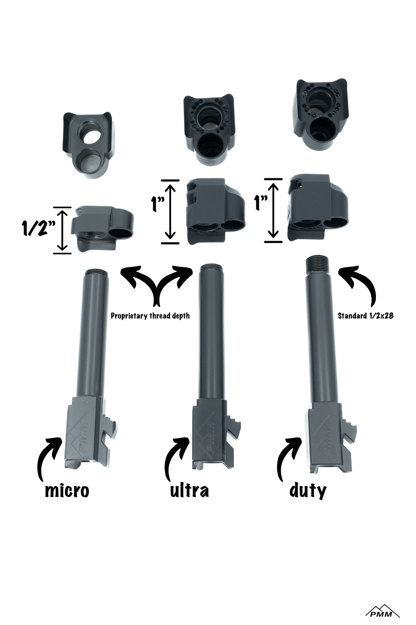 PMM Barrel and Compensator Combos for Glock - Image 10