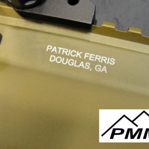 Alternative view of PMM NFA Laser Engraving Service